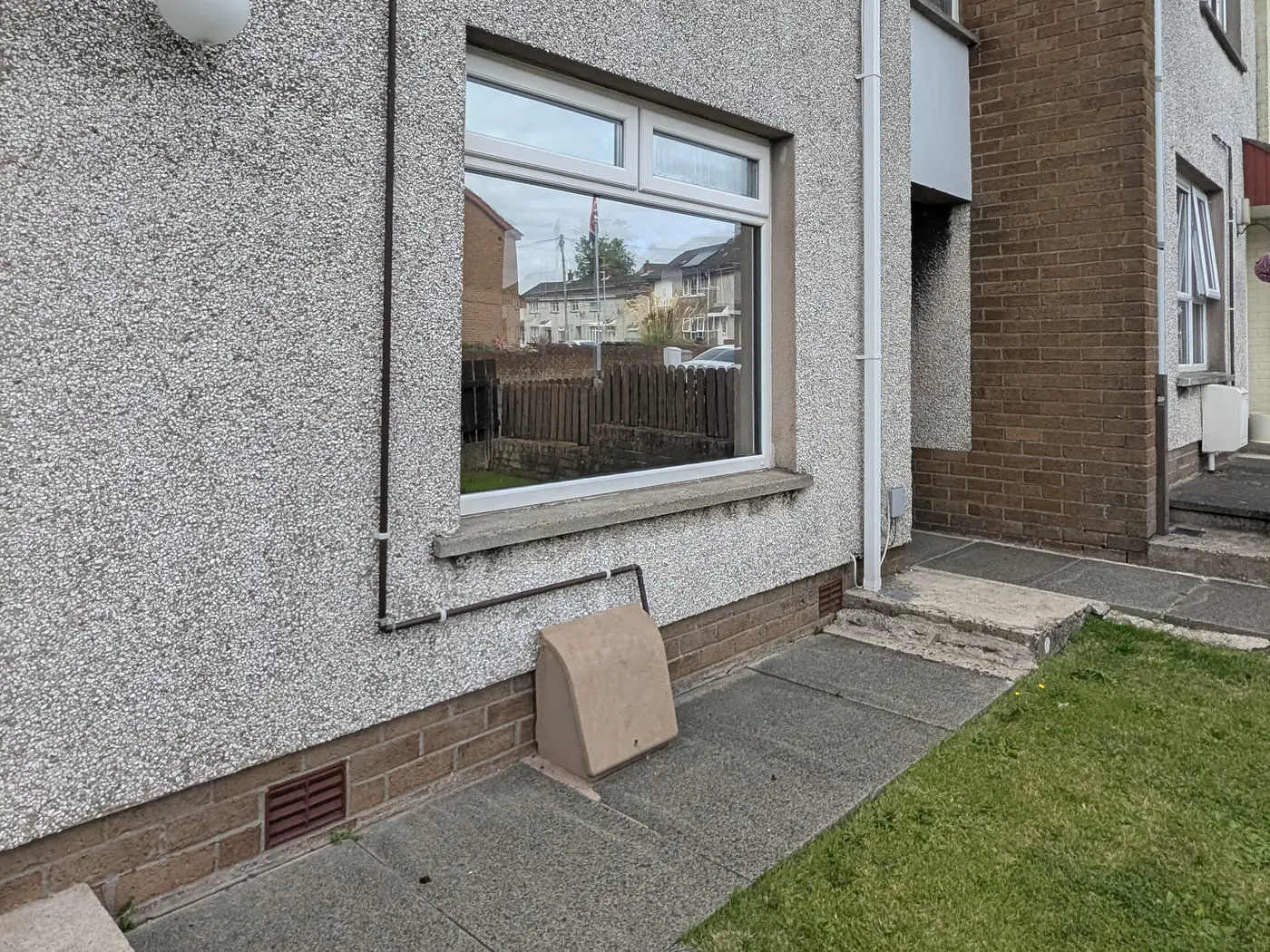 Front room window, privacy film after window film installation